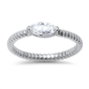 Silver CZ Ring