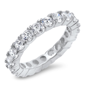 Silver CZ Ring