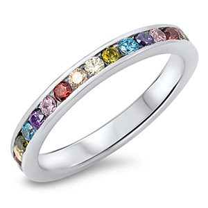 Silver CZ Ring - Eternity