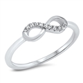 Silver CZ Ring - Infinity