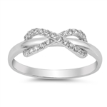 Silver CZ Ring - Infinity