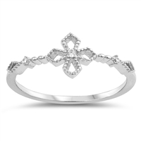 Silver Ring W/ CZ