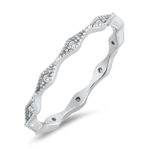 Silver CZ Ring