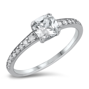 Silver CZ Ring