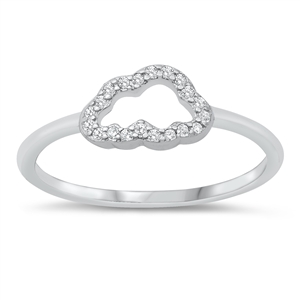 Silver CZ Ring  - Cloud