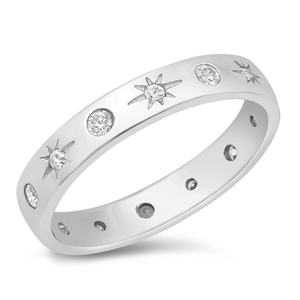 Silver CZ Ring - Twinkle Star