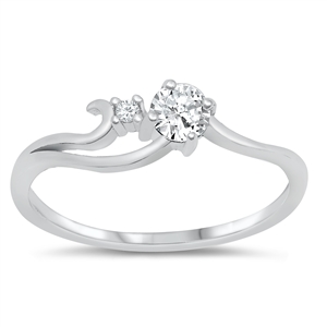 Silver CZ Ring