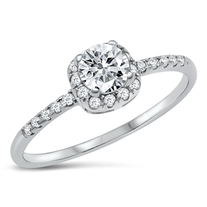 Silver CZ Ring