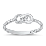 Silver CZ Ring - Infinity