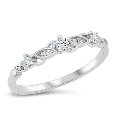 Silver CZ Ring