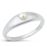 Silver Pearl Ring