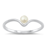 Silver Ring - Pearl