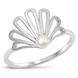 Silver Ring - Pearl