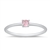 Silver CZ Ring - Pink