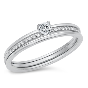 Silver CZ Ring