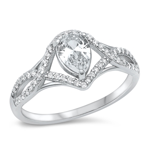 Silver CZ Ring