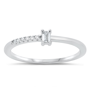 Silver CZ Ring