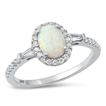 Silver Lab Opal Ring