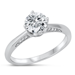 Silver CZ Ring - Solitaire