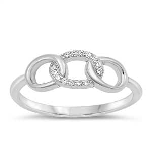 Silver CZ Ring