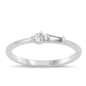 Silver CZ Ring