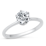 Silver CZ Ring - Solitaire