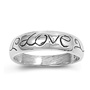 photo of Silver Baby Ring Engraved with Love