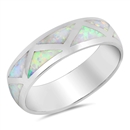 Silver Lab Opal Ring