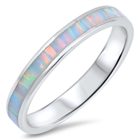 Silver Lab Opal Ring