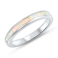 Silver Lab Opal Ring