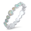 Silver Lab Opal Ring