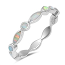 Silver Lab Opal Ring