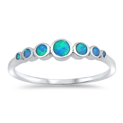 Silver Lab Opal Ring