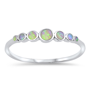 Silver Lab Opal Ring