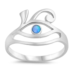 Silver Lab Opal Ring - Eye