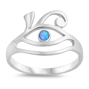 Silver Lab Opal Ring - Eye