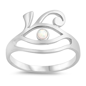 Silver Lab Opal Ring - Eye