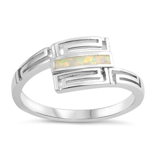 Silver Lab Opal Ring