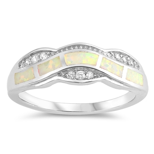 Silver Lab Opal Ring