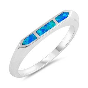 Silver Lab Opal Ring