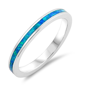 Silver Lab Opal Ring