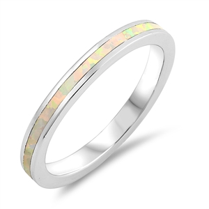 Silver Lab Opal Ring