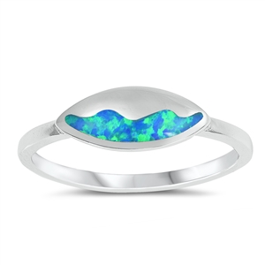 Silver Lab Opal Ring