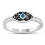 Silver Lab Opal Ring - Eye