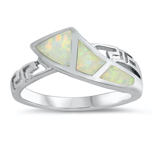 Silver Lab Opal Ring