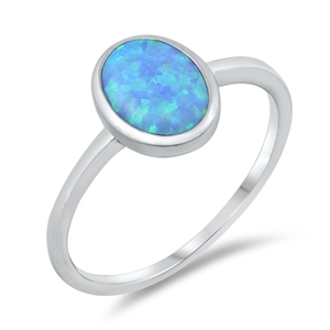 Silver Lab Opal Ring