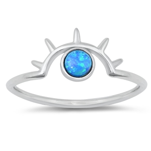 Silver Lab Opal Ring - Eye