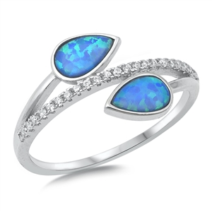 Silver Lab Opal Ring