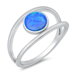 Silver Lab Opal Ring