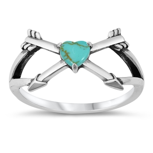 Stone Ring - Heart Arrows